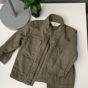 H&M Kids Khaki Green Jean Jacket